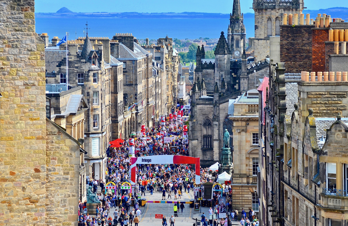 The Royal Mile during Edinburgh Fringe. Photo: shutterstock