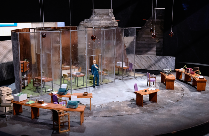 Soutra Gilmour's model box for National Theatre's Antigone in 2012; a design that did make the final cut. Photo: James Bellorini