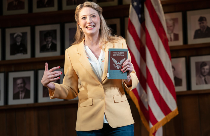 Heidi Schreck in What the Constitution Means to Me at Helen Hayes Theater, New York. Photo: Joan Marcus