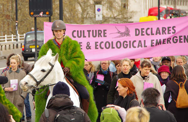 Arts sector declares 'climate emergency' with central London procession