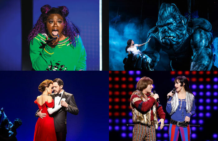 (l-r) Be More Chill, King Kong, Pretty Woman and The Cher Show are among the newest crop of musicals on Broadway