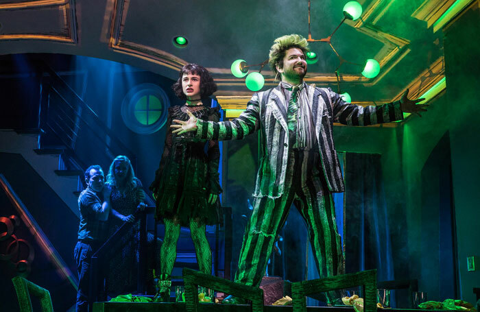 Sophia Anne Caruso and Alex Brightman in Beetlejuice. Photo: Matthew Murphy