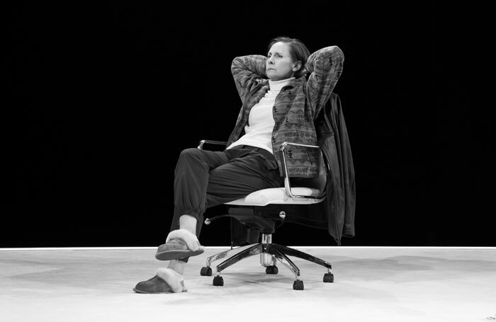 Laurie Metcalf in Hillary and Clinton at Golden Theatre, New York. Photo: Julieta Cervantes