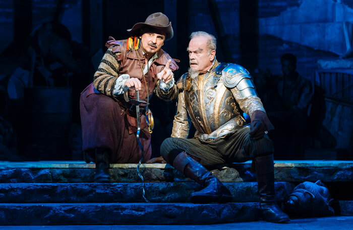 Peter Polycarpou and Kelsey Grammer in Man of La Mancha at London Coliseum. Photo: Manuel Harlan