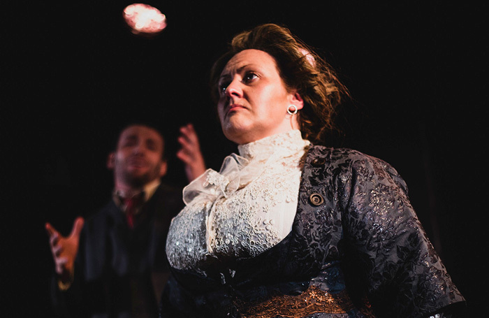 Trudi Camilleri in Queen of the Mist at Jack Studio Theatre, London. Photo: Stephen J Russell