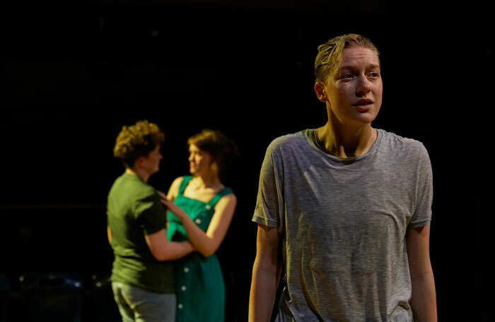 Zoe West, Lucy Briggs-Owen and Tilda Wickham in Out of Water at Orange Tree Theatre, London.  Photo: The Other Richard