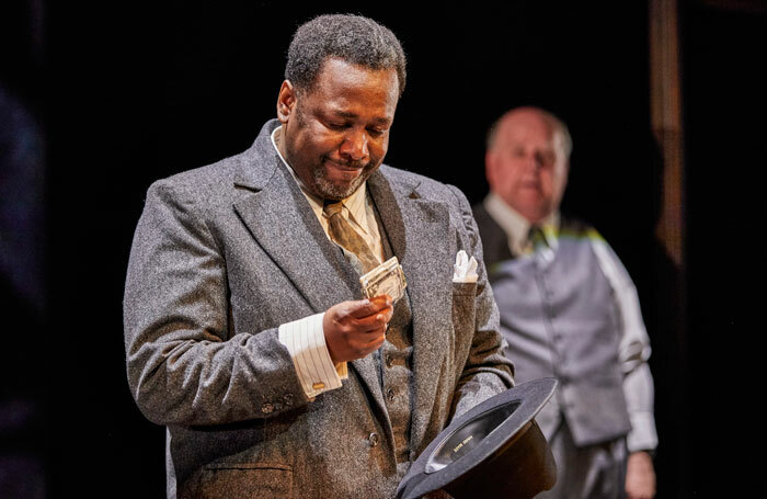 Wendell Pierce in Death of a Salesman at Young Vic, London. Photo: Brinkhoff Moegenburg