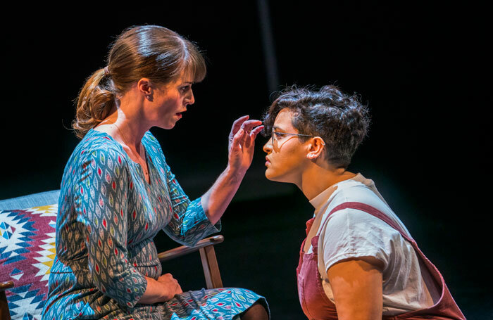 Rachael Lloyd and Eyra Norman in Dido at Unicorn Theatre. Photo: Tristram Kenton