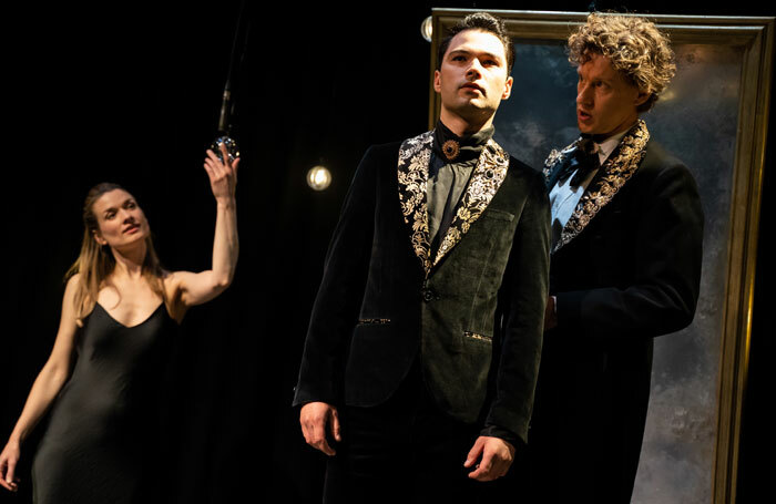 Augustina Seymour, Stanton Wright and Richard Keightley in Pictures of Dorian Gray at Stephen Joseph Theatre, Scarborough