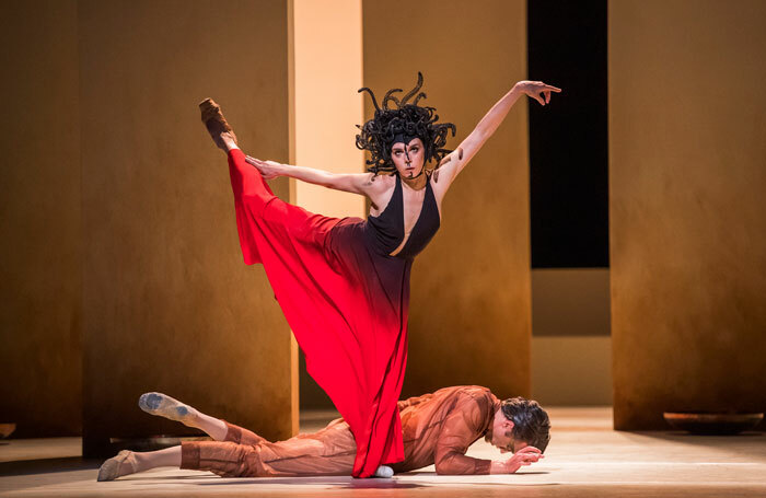 Natalia Osipova and Matthew Ball in Medusa by Sidi Larbi Cherkaoui at Royal Opera House, London. Photo: Tristram Kenton