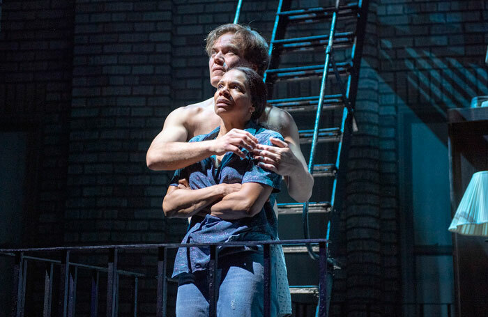 Audra McDonald and Michael Shannon in Frankie and Johnny in the Clair de Lune at the Broadhurst Theatre, New York. Photo: Deen van Meer