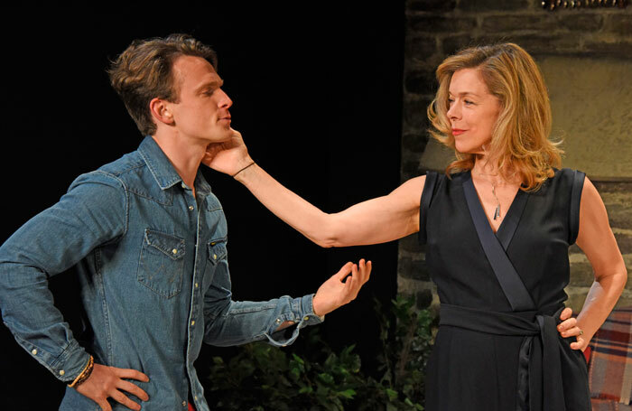 Lewis Reeves and Janie Dee in Vanya and Sonia and Masha and Spike at Ustinov Studio. Photo: Nobby Clark