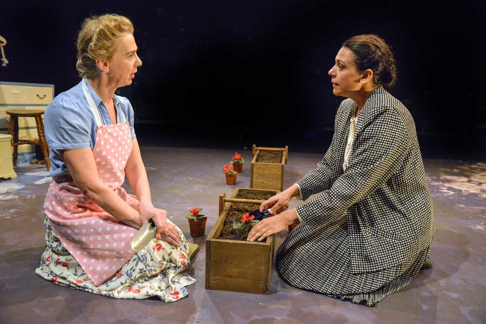 Maggie O'Brien and Asha Kingsley in My Mother Said I Never Should at Theatre by the Lake. Photo: Robert Day.