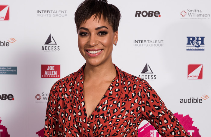 Cush Jumbo at The Stage Awards. Photo: Alex Brenner