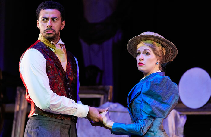 Dean Fagan and Elizabeth Twells in The Importance of Being Earnest at Albert Halls, Bolton