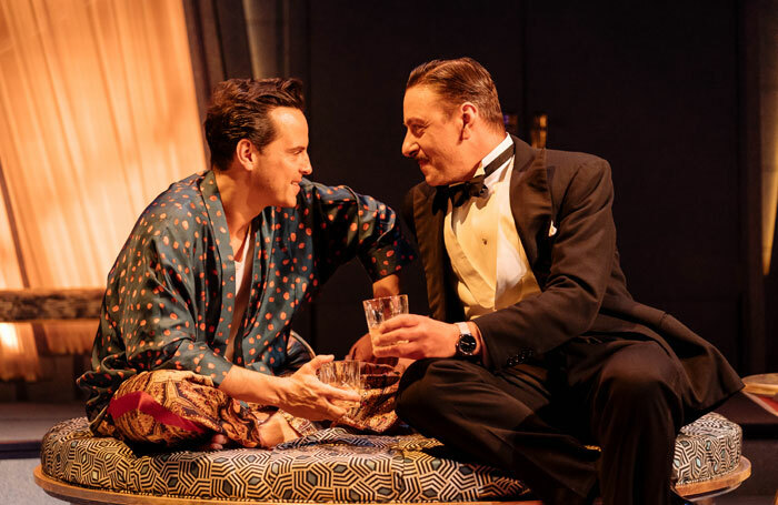 Andrew Scott and Enzo Cilenti in Present Laughter at Old Vic, London. Photo: Manuel Harlan