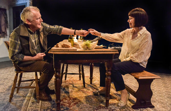 Patrick Driver and Rachel Laurence in The Children at Theatre by the Lake. Photo: Robert Day.