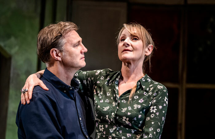 David Morrissey and Lesley Sharp in The End of History at Royal Court, London. Photo: Tristram Kenton