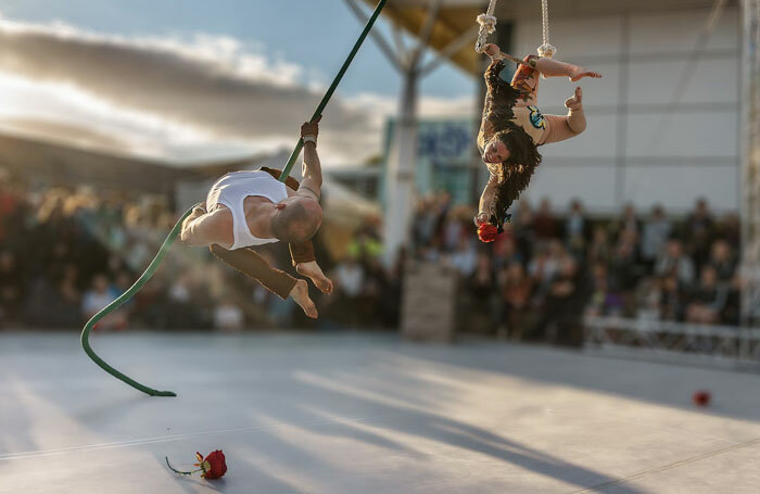 Colm Scott-Baird and Mona McCarthy in Sirin. Photo: Dave Flynn