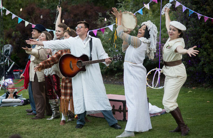 The cast of Shakespeare in Squares' A Midsummer Night's Dream. Photo: James Millar