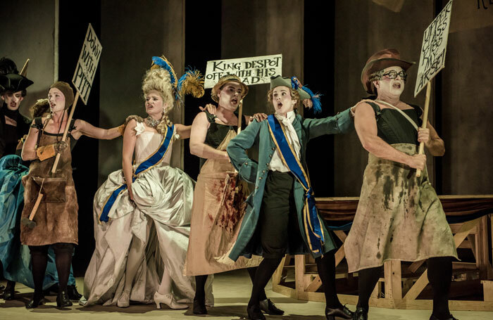 The cast of Georgiana at Opera House, Buxton. Photo: Genevieve Girling