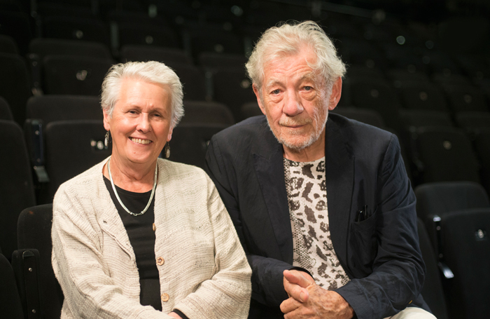 Joe Orton's sister Leonie Orton and Ian McKellen