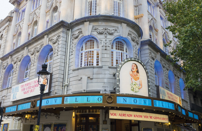 Novello Theatre – home of Mamma Mia!. Photo: Shutterstock