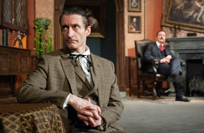 Stephen Chance and Philip Mansfield in Sherlock Holmes and the Invisible Thing at
Rudolf Steiner Theatre, London. Photo: Alastair Hilton