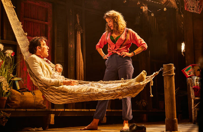 Clive  Owen and Anna Gunn in The Night of the Iguana at Noel Coward Theatre. Photo: Brinkhoff Moegenburg