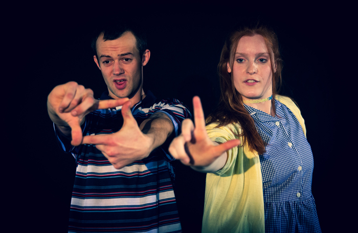 Will Howard and Kimberley Jarvis in Bobby and Amy at Pleasance Courtyard, Edinburgh. Photo: Cam Harle