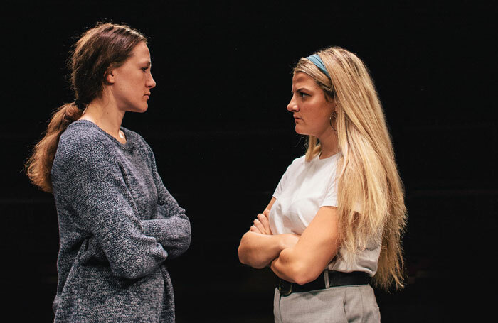 Charlotte Bate and Charlotte O'Leary in Daughterhood at Summerhall, Edinburgh. Photo: Rebecca Need Menear