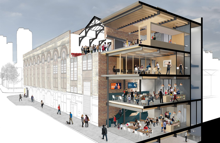 The Old Vic aims to boost its community and education output with a five-storey annexe. Photo: Bennetts Associates