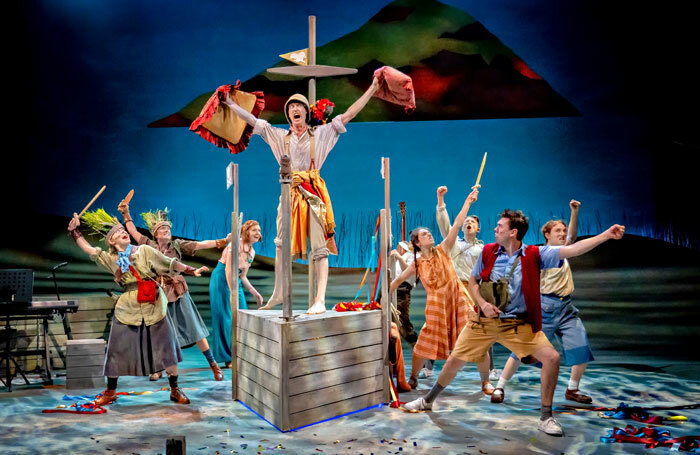 The cast of Swallows and Amazons at York Theatre Royal. Photo: Ant Robling