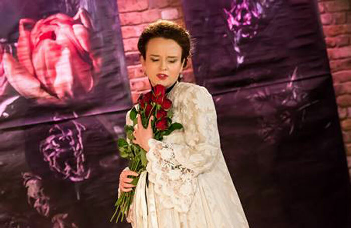 Loretta Hopkins in Violetta at Arcola Theatre, London. Photo: Opera Allegra