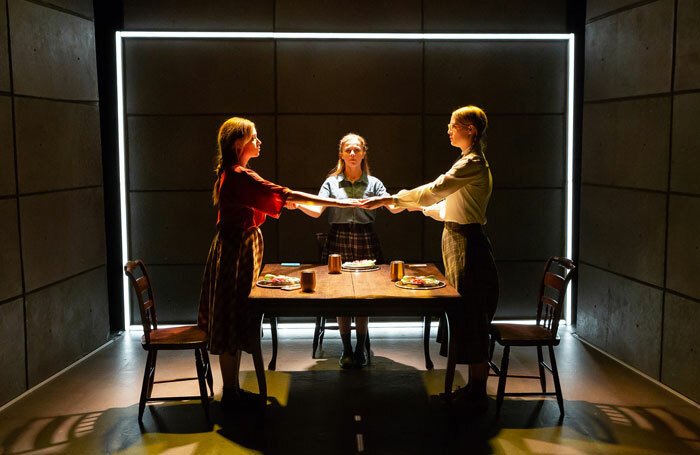 The cast of Hitler’s Tasters at Greenside, Infirmary Street, Edinburgh. Photo: Hunter Canning