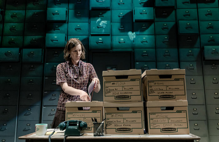 Charlotte Melia in The Incident Room at the Pleasance, Edinburgh. Photo: Richard Davenport