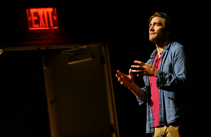 Jake Gyllenhaal in A Life at the Hudson Theatre, New York. Photo: Hubert Smith