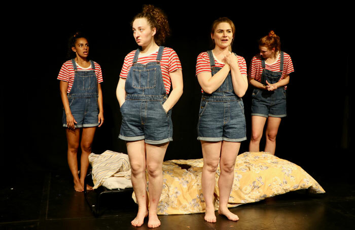 Cast of A Womb of One’s Own at Pleasance Dome, Edinburgh. Photo: Greta Mitchell