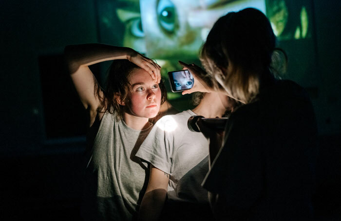 The cast of The Afflicted at Summerhall, Edinburgh. Photo: Michaela Bodlovic