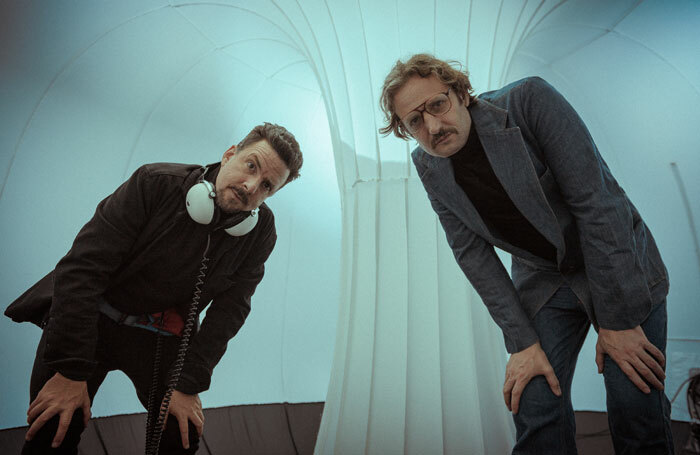 Thaddeus Phillips and Ean Sheehy in Inflatable Space at Assembly Rooms, Edinburgh. Photo: Elvis Suarez