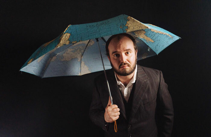 Colin Bramwell in Umbrella Man at Summerhall, Edinburgh. Photo: Todd Richter