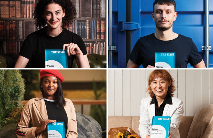 A selection of The Stage Edinburgh Award winners. Clockwise from top left: Breffni Holahan, Richard Gadd, Lee Sang-hee and Alice Vilanculo. Photos: Alex Brenner