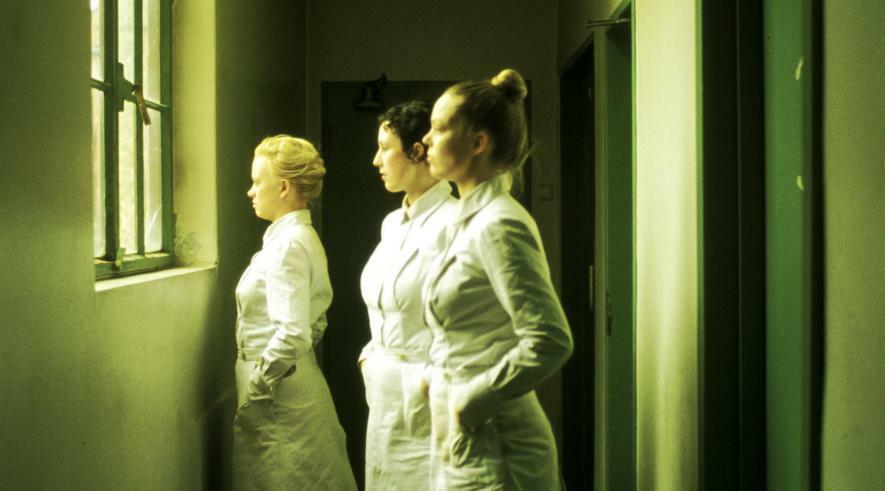 The cast of The Hospital at Dance Base, Edinburgh. Photo: Knut Bry