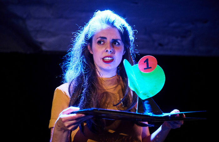 Hannah Moss in The Rebirth of Meadow Rain at the Pleasance Courtyard. Photo: Alex Brenner