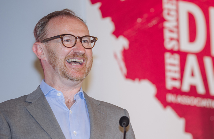 Mark Gatiss at The Stage Debut Awards. Photo: David Monteith-Hodge