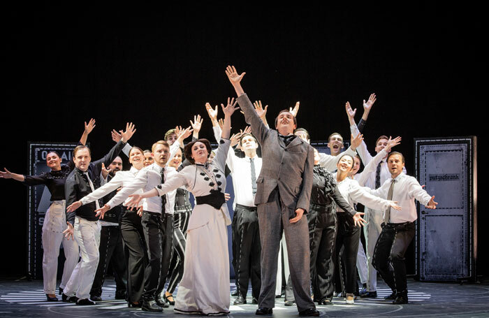 The cast of British Youth Opera's Scoring a Century. Photo: Robert Workman