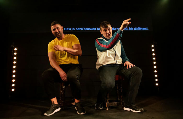 Barry Calvert and Brendan Quinn in Jade City at the Bunker, London. Photo: Ali Wright