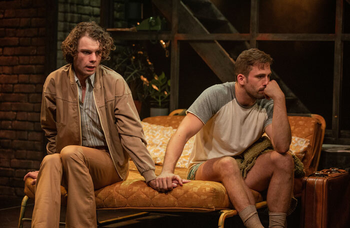 Matthew Needham and Dino Fetscher in Torch Song at the Turbine Theatre, London. Photo: Mark Senior