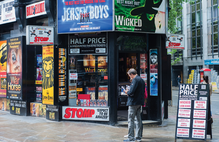 Half-price tickets for sale in the West End. Photo: Shutterstock
