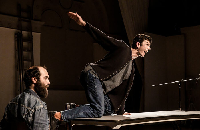 Nasi Voutsas and Bertrand Lesca in One at Battersea Arts Centre, London. Photo: The Other Richard